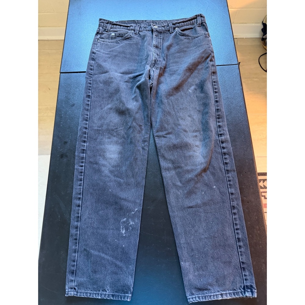 Vintage Levis 550 Orange Tab Relaxed Fit Black Jeans USA Made 38x32 40550-4159